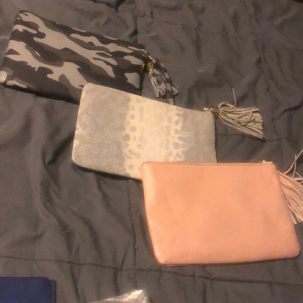 Gili leather clutch Brand New Blush